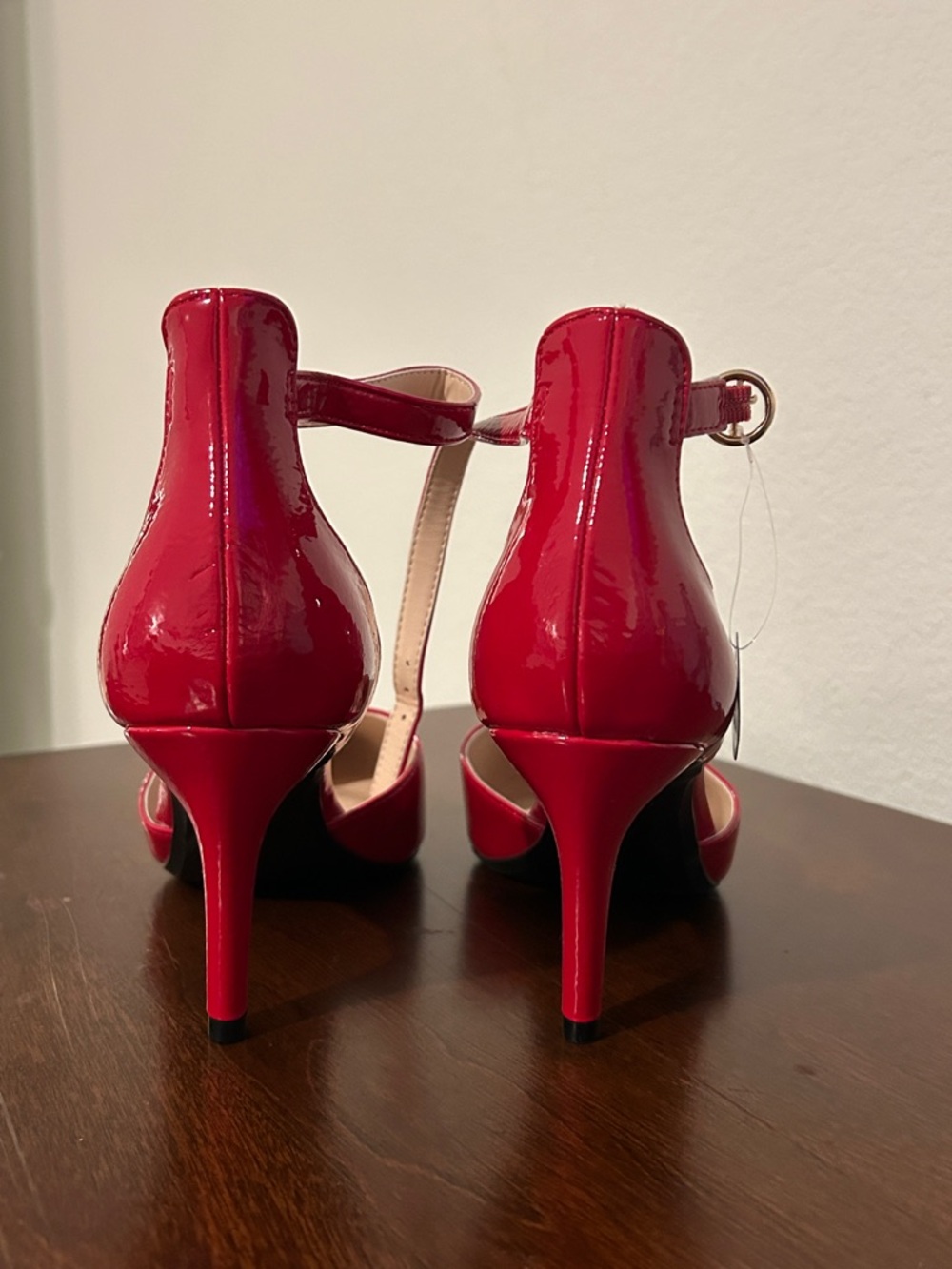Apt. 9 Yavalli Red Patent Pointed-Toe Ankle-Strap Pumps - Picture 6 of 8